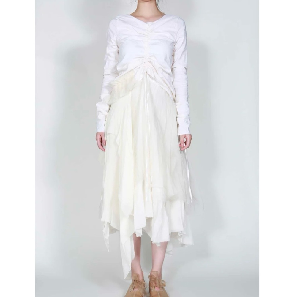 A Tentative Atelier off white Sopwith dress FR36